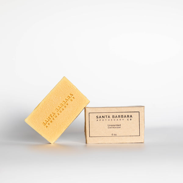 Unscented Goat Milk Soap - Fragrance Free Bar Soap with Raw Goat Milk and Olive Oil