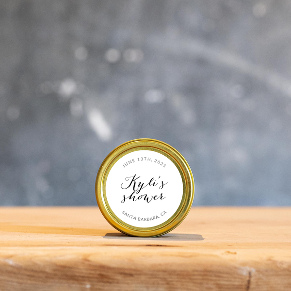 Case of 20 Calligraphy Love Custom Candles
