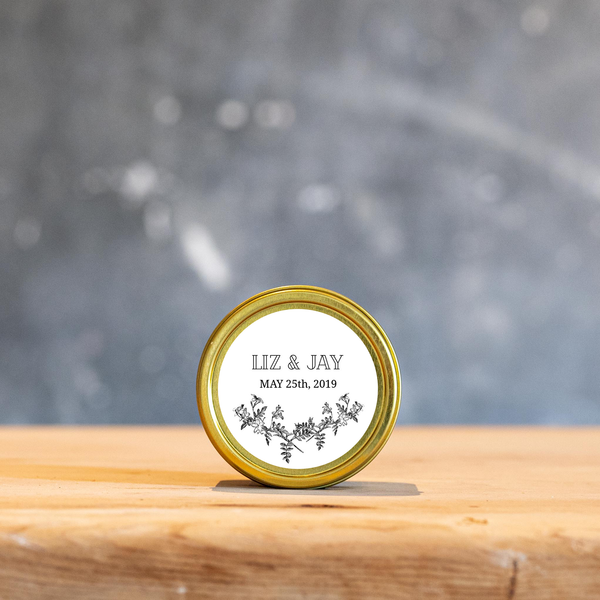 Case of 20 Boho Love Custom Candles